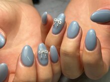 エマネイル プラス キハクヤ 堺東店(EmaNail+KIHAKUYA)/ワンカラー　パーツ追加