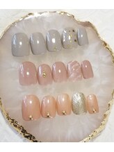トゥーシェネイルズ(Touche'nails)/シンプルネイル