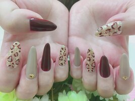 四本アート☆ヒョウ柄