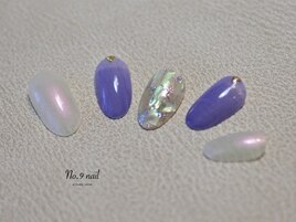 シェル埋め尽くしネイル＊