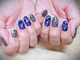 フラッシュネイル　メンズネイル