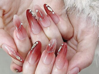 ダークハニー 池袋店(Dark Honey)/グラデーションストーンネイル