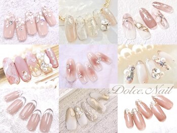 ネイルサロン ドルチェネイル 柏店(Dolce.Nail)の写真/【300種以上から選べる★Sweetコース】ハイセンスネイル★大理石/天然石/シェル/トレンドアート豊富◎