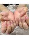 チーク×先端ライン￥8800