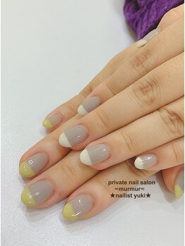 プライベート ネイルサロン マーマ(murmur)/ハーフフレンチネイル