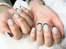 クリア(Clear)/マットベージュスキニーフレンチ