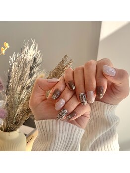 ジュネス 奈良橿原店(Jeunesse)/ツイードネイル