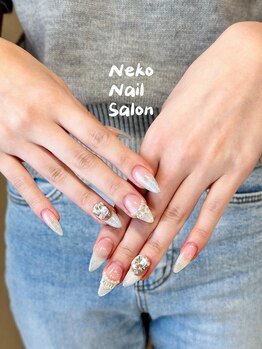 ネコ(Neko)/ラメグラ マグネット