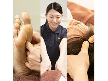 【河内長野店限定】もみ90分+リフレ30分＋ドライヘッドオイルネック20分