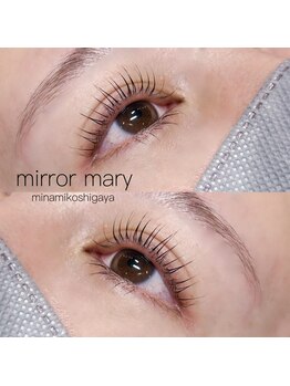 ミラーマリー(mirror mary)の写真/【カール持続力に自信有】当店リピートNo.1★パリジェンヌラッシュリフト★コーティング付きで長持ち◎