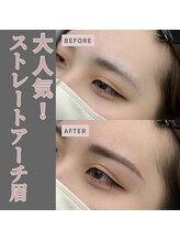 カリスコスミックビューティー 渋谷店(Charis Cosmic Beauty)/大人気ストレートアーチ眉♪