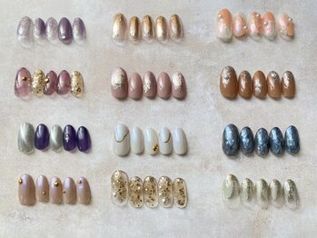 リーネイル 薬院店(Re.nail)の写真/【12種類から選べる★定額デザイン3980円】リーズナブル＆ハイクオリティで毎月トレンドネイルが楽しめる♪