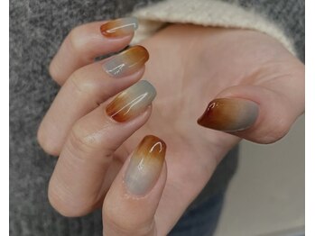 ハンドワークネイル(handworknail)/チグハググラデーション