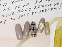 ネイルライフ(NailLife)/ミラーチェックネイル