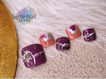 セッテネイル(Sette Nail)/大人ピンクパープルフット