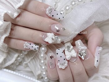 リンドネイル バイ モカ アンド ララ(Lind nail by moca and LaLa)/【mio】ドット/ガーリーネイル