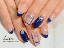 ネイビーチェック