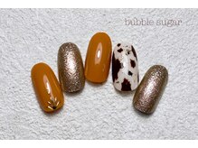 バブル シュガー バイ ネイルクローネ(bubble sugar by.nail crone)/牛柄ネイル