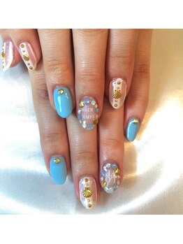 ネイルサロン ドレリッチ 大宮店(drerich)/囲みストーンシェルモチーフ