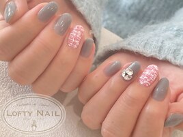 人気！ツイード×ストーンボール