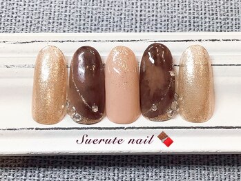スエルテ ネイルサロン 北千住店/ビターなチョコネイル ¥80000