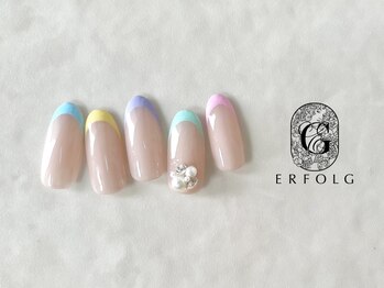 エアフォルク 銀座(ERFOLG)/春のカラフルフレンチ