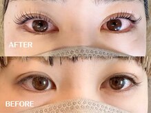 セラス バイ リノ(Selas by Lino.)/BEFORE→AFTER【まつげパーマ】