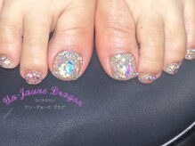 アン ジョーヌドラゴ/【フットネイル】キラキラネイル