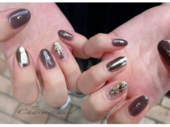 シャルムネイル(Charme Nail)/modeミラーネイル