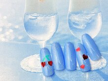 ネイルサロン&スクール ジーナ(GINA)/ハートが可愛い！キラキラネイル