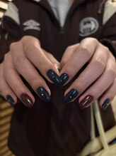 ザ コモン ネイル恵比寿(the common nail)/クリスマスチェックネイル