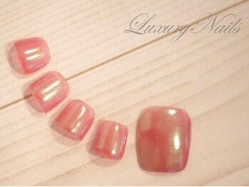 ラグジュアリーネイルズ オオミヤ(Luxury Nails Omiya)/みずみずしい*オーロラミラー