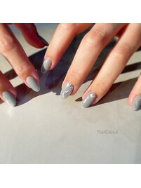 ワンポイントシンプルネイル