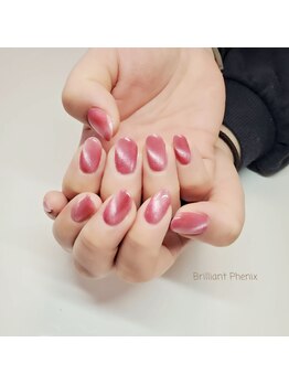 ピンクマグネットネイル☆