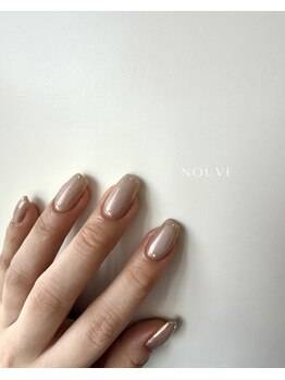 ヌーヴ(NOUVE)/mirror × white nail