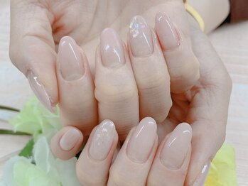 ダブルネイル(Double Nail)/【ほり】キレイめオフィスネイル