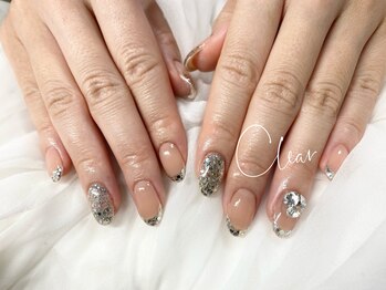 クリア(Clear)/キラキラガラスフレンチ