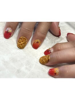 手描きアートが得意なサロン