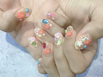 ジャスミンネイル(Jasmine Nail)/ジェル☆付け放題コース♪