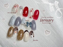 1月冬キラキラトレンドデザイン