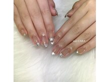 ネイル カラ(nail CARA)/ガラスフレンチ