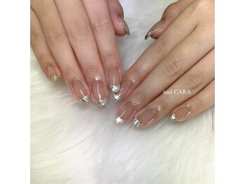 ネイル カラ(nail CARA)/ガラスフレンチ