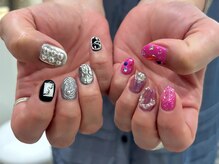 ガレリア エレガンテ 栄店(GALLARIA Elegante)/ブラックピンクネイル