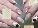 黒いバラネイル