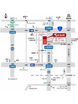美 美サロン/当店の場所になります。