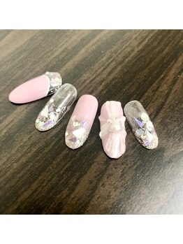 爪屋/キラキラシェルネイル