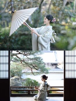 京都着物レンタル福本 の写真/"結婚式/フォトウェディング"など特別な日のへアアレンジ/着付けは《福本》に。京都旅行の思い出にも♪