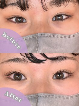 ソワニエ 袋井店(SOIGNER)/Before⇒After!《まつげパーマ》