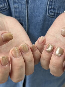 クレイ(clay.)の写真/爪が短くてもお気に入りの爪に＊ショートネイルが映えるニュアンス/ミラー/マグネット/豊富にご用意◎