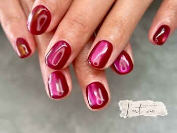 ラウヴィ(L'artVie)/マグネットワンカラー×ボルドー